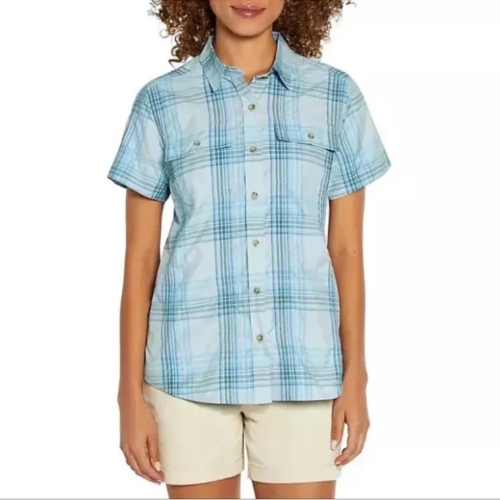 Eddie Bauer Moisture Wicking Outdoor Adventure Button Down Shirt Size L